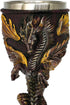 Medieval Flame Dragon Wine Goblet - Fantasy dungeons and dragons Wine Chalice